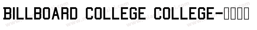 Billboard College College字体转换